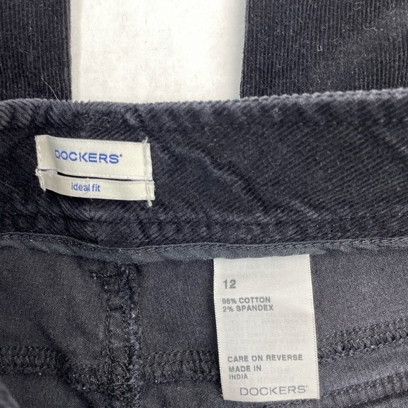 Dockers Black Ideal Fit Corduroy Pants - Picture 3 of 4